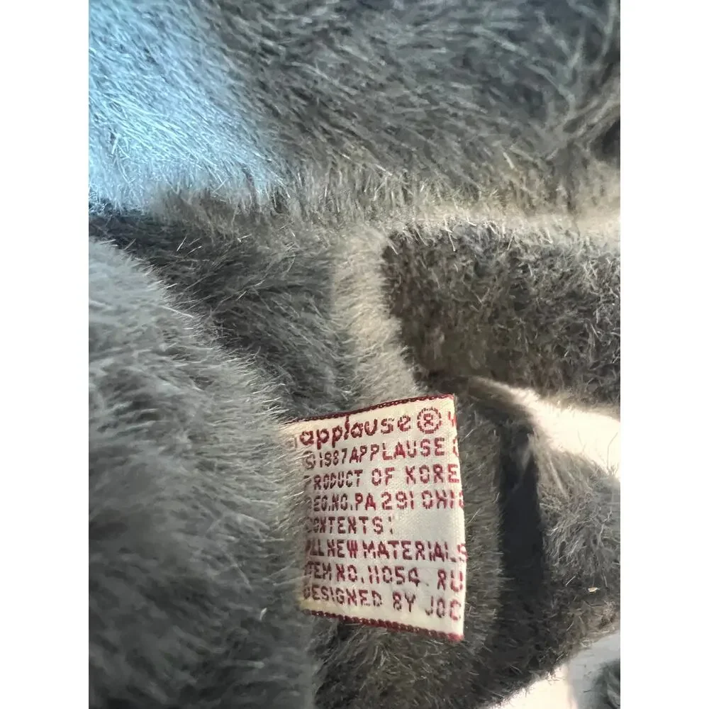 Vintage 1987 Avanti Applause Russian Blue Cat Plush